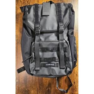 Timbuk2 Rogue Cargo Backpack Os Jet Black Logo Commuter Microsoft Azure Bag NWT